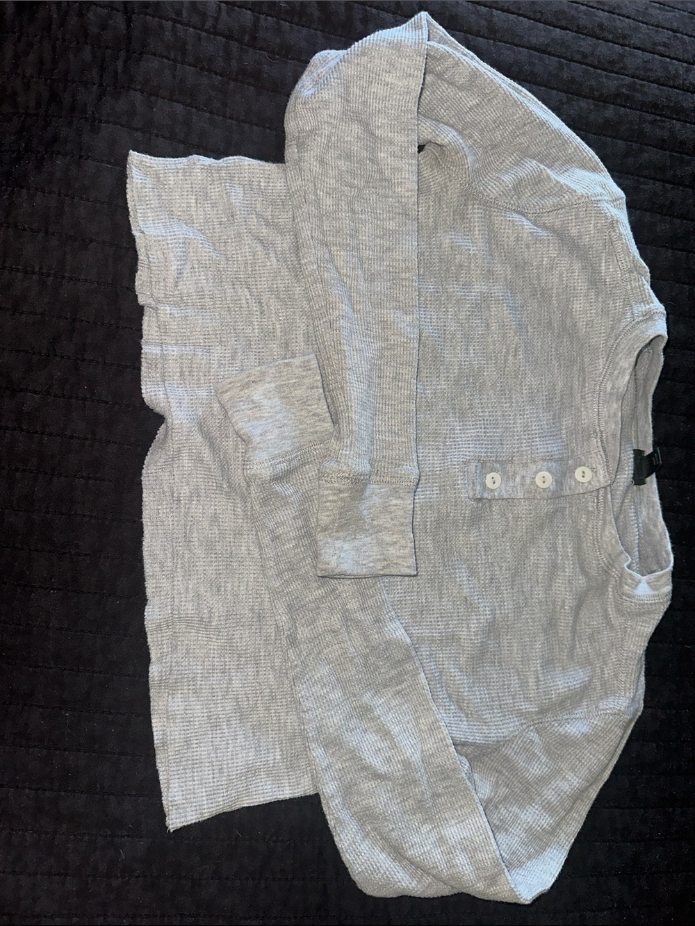 Light Gray Women's Henley Sweater